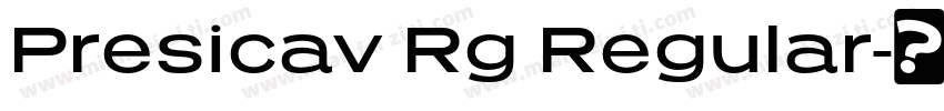 Presicav Rg Regular字体转换